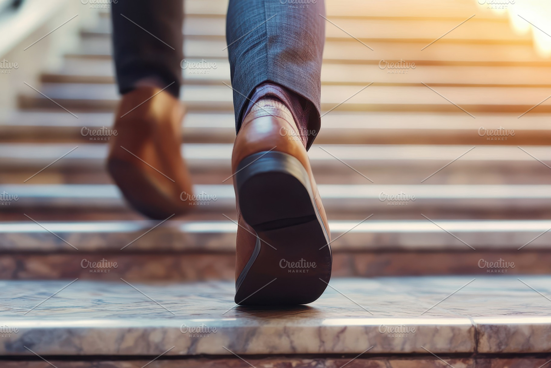 Close-up of a businessmans feet, a Photo by Pavel_design