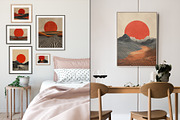Minimalist Sunset Illustration, a Decorative Illustration by Housui Patterns (Thumbnail 2 of 9)