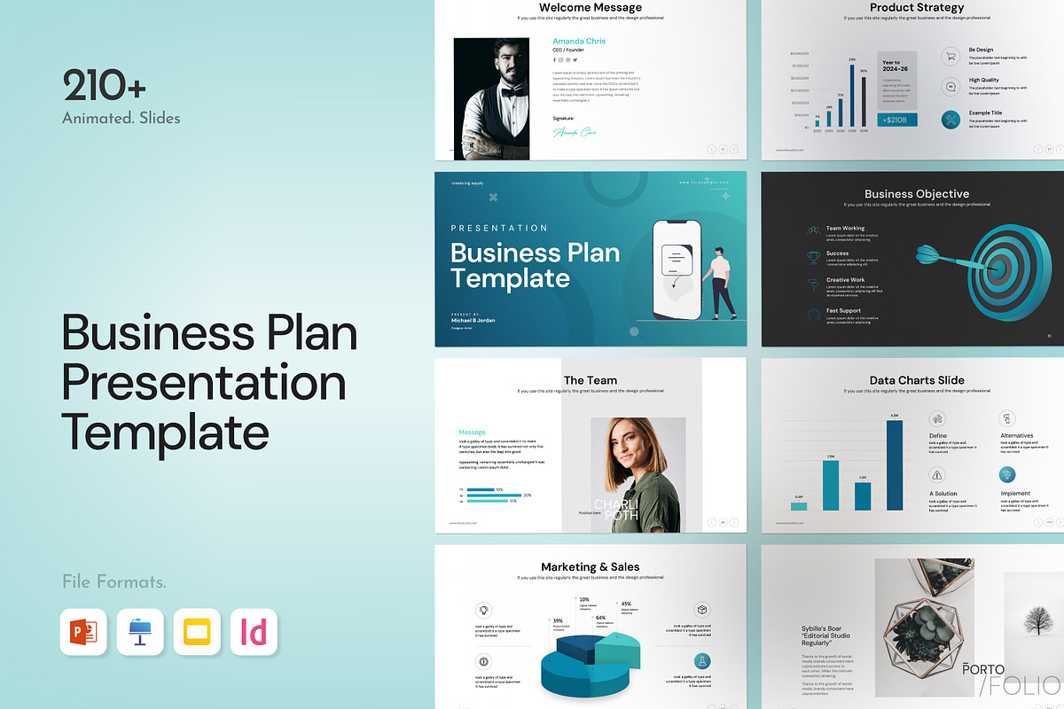 Business Plan PowerPoint Template, a Presentation Template by creathrivestudio (Photo 6 of 30)