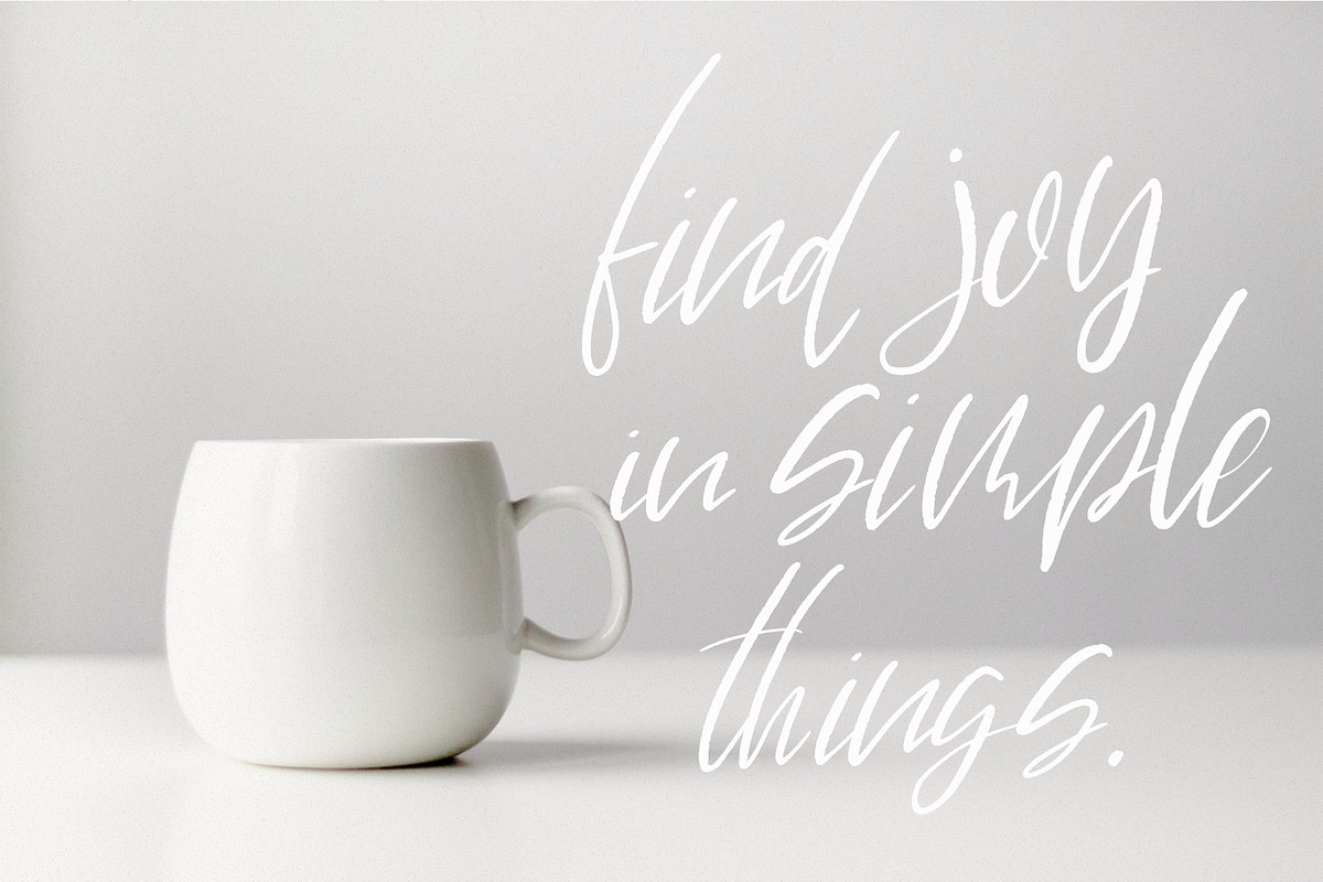 Bountiful Handlettered Font preview 2