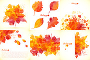 15 watercolor autumn backgrounds, a Texture Graphic by Art of Sun (Thumbnail 3 of 3)