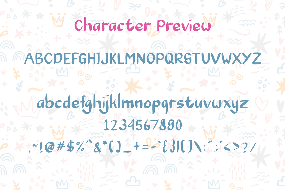 Valenca Kids Handwritten Font, a Handwritten Font by Gookkis Studio (Photo 3 of 5)