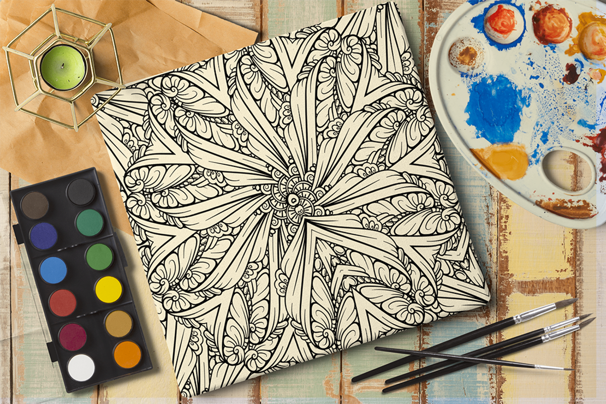 Black and white mandalas patterns mi, a Pattern Graphic by Graphic Magic (Photo 2 of 3)