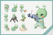 Cheerful Alien Kid Cute Character, a Technology Illustration by Gohsantosa (Thumbnail 3 of 4)