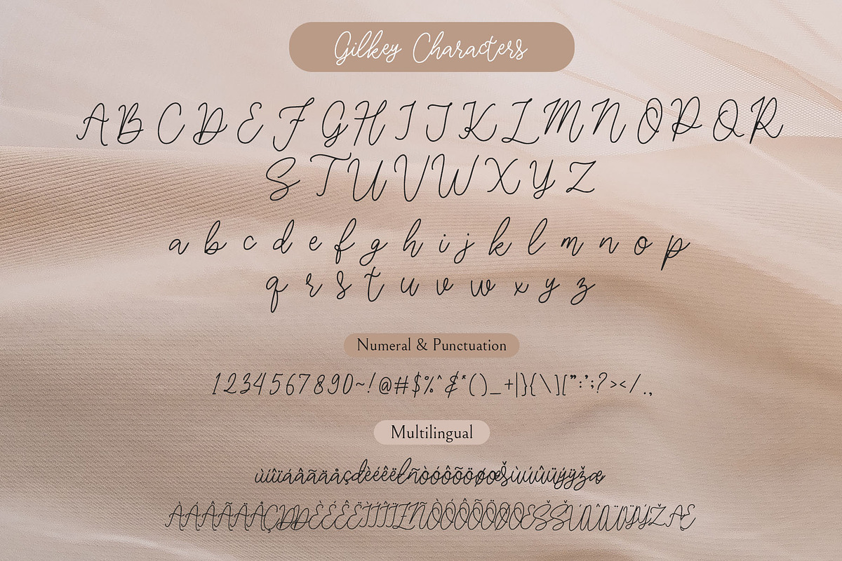 Gilkey - Elegant Script, a Script Font by Craft Supply Co. (Photo 7 of 9)
