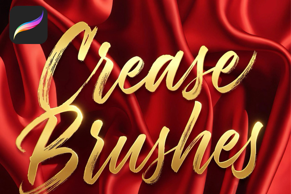 Creases Brushes for Procreate, a Brush Add-On by vurdembrushes (Photo 1 of 4)