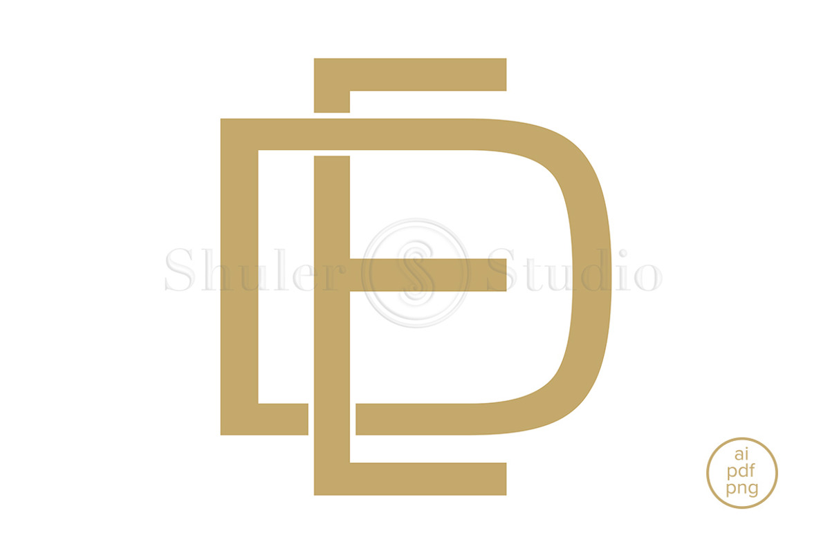 DE Monogram ED Monogram, a Branding & Logo Template by Shuler Studio