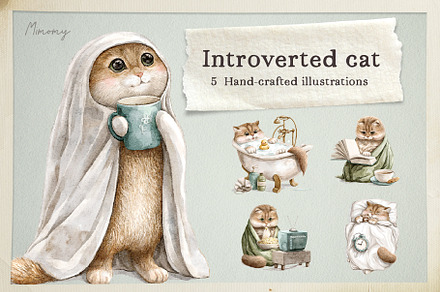 Introverted cat