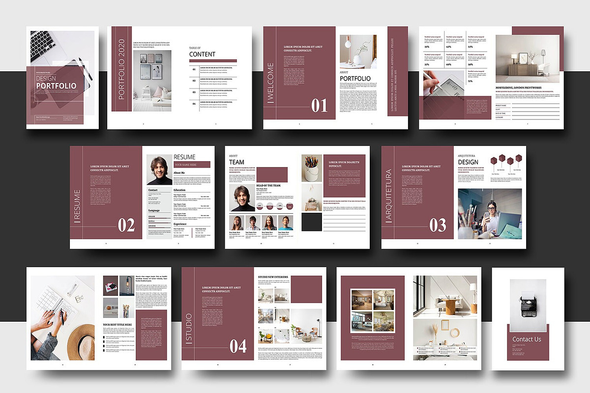 Portfolio Template, a Brochure Template by Template Shop (Photo 2 of 10)