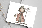 Whimsical Girls Clipart Bundle, an Illustration by Canvas Craft (Thumbnail 5 of 7)