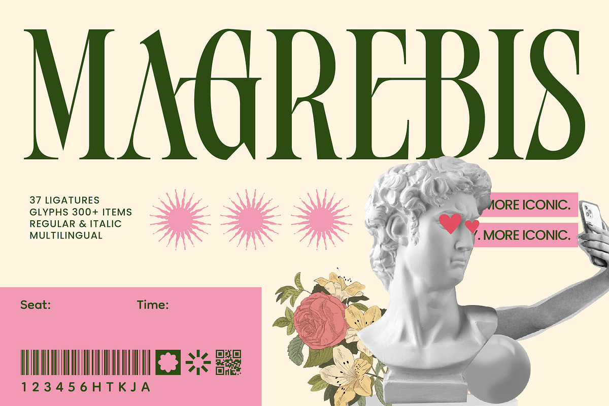 Magrebis Modern Serif Font, a Serif Font by timelesstype.co (Photo 1 of 10)