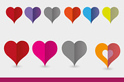 Colorful Flat Hearts (Icons), an Icon by SUBCUTANEO STORE (Thumbnail 2 of 3)