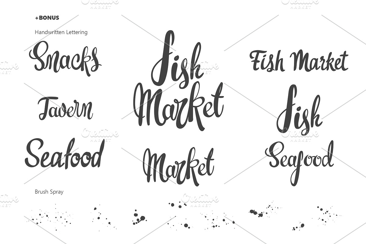 Watercolor Seafood, a Decorative Illustration by Mona Monash (Photo 8 of 9)