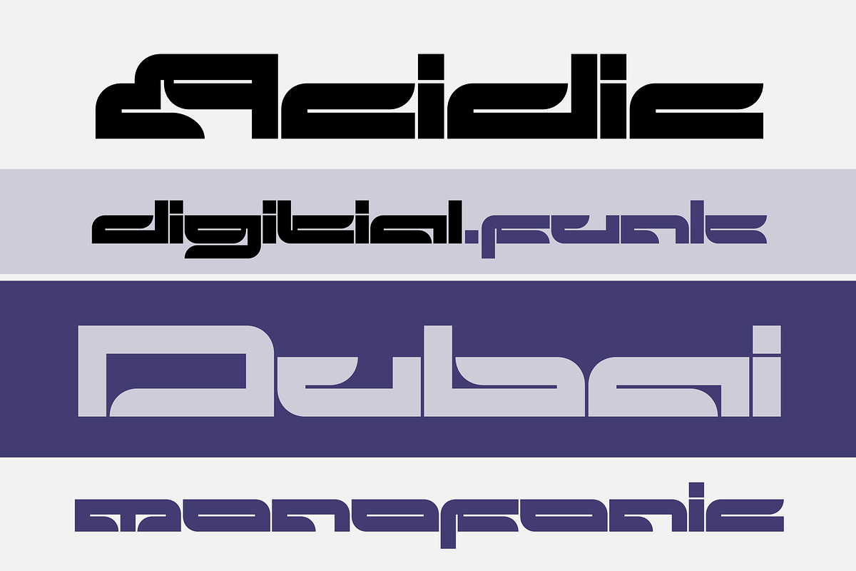 Kirin - y2k font, a Font by SelfBuild Type (Photo 2 of 15)