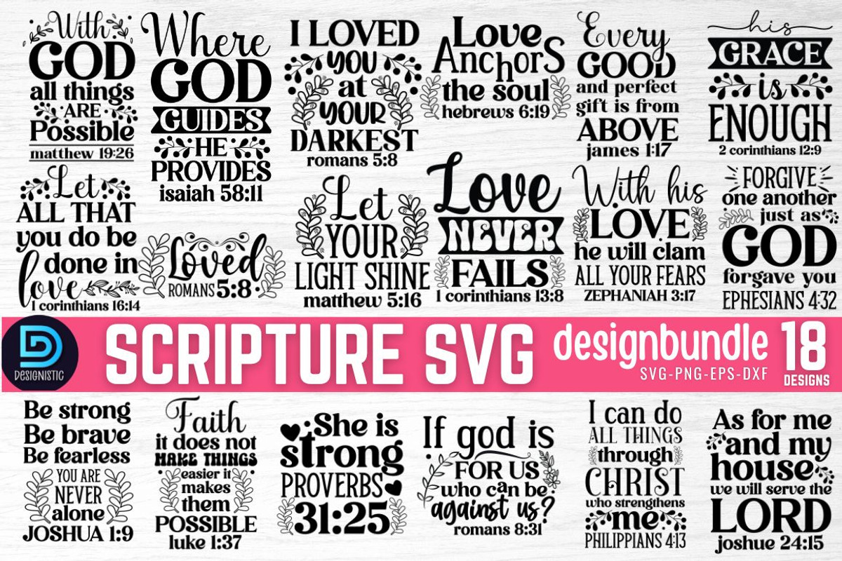 Scripture SVG Bundle, an Illustration by Design's Dark | Creative Market