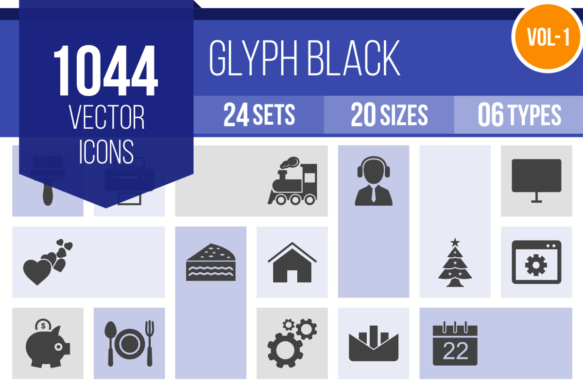 1000+ Glyph Icons (V1)
