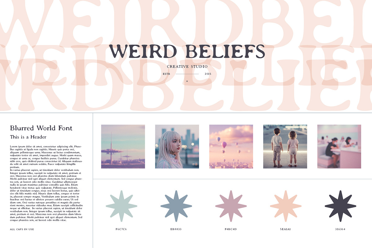 Blurred World | Display Font, a Serif Font by LuOtero (Photo 3 of 5)