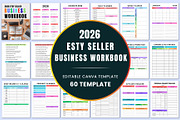 2026 Etsy Seller Business Workbook, a Stationery Template by Shumaya (Thumbnail 1 of 7)