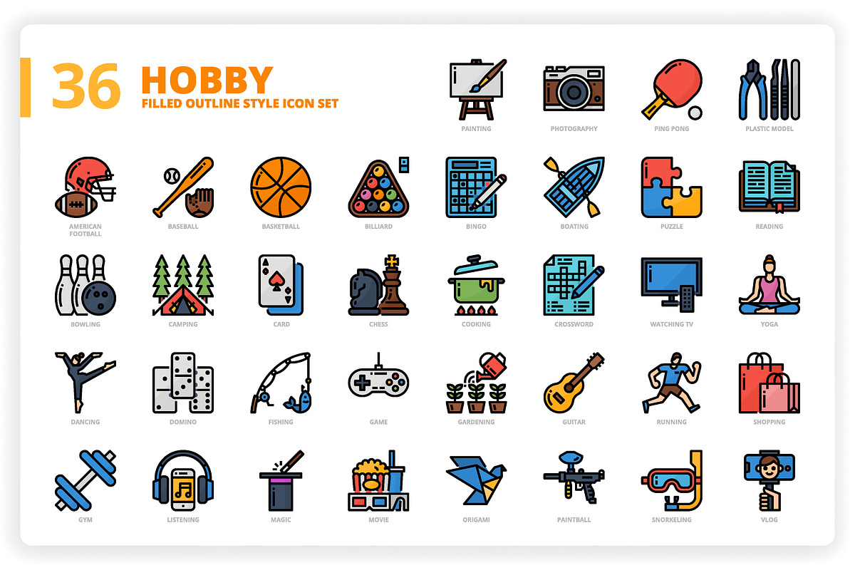 3,600 Icons x3 Styles, an Outline Icon by monkik (Photo 165 of 299)