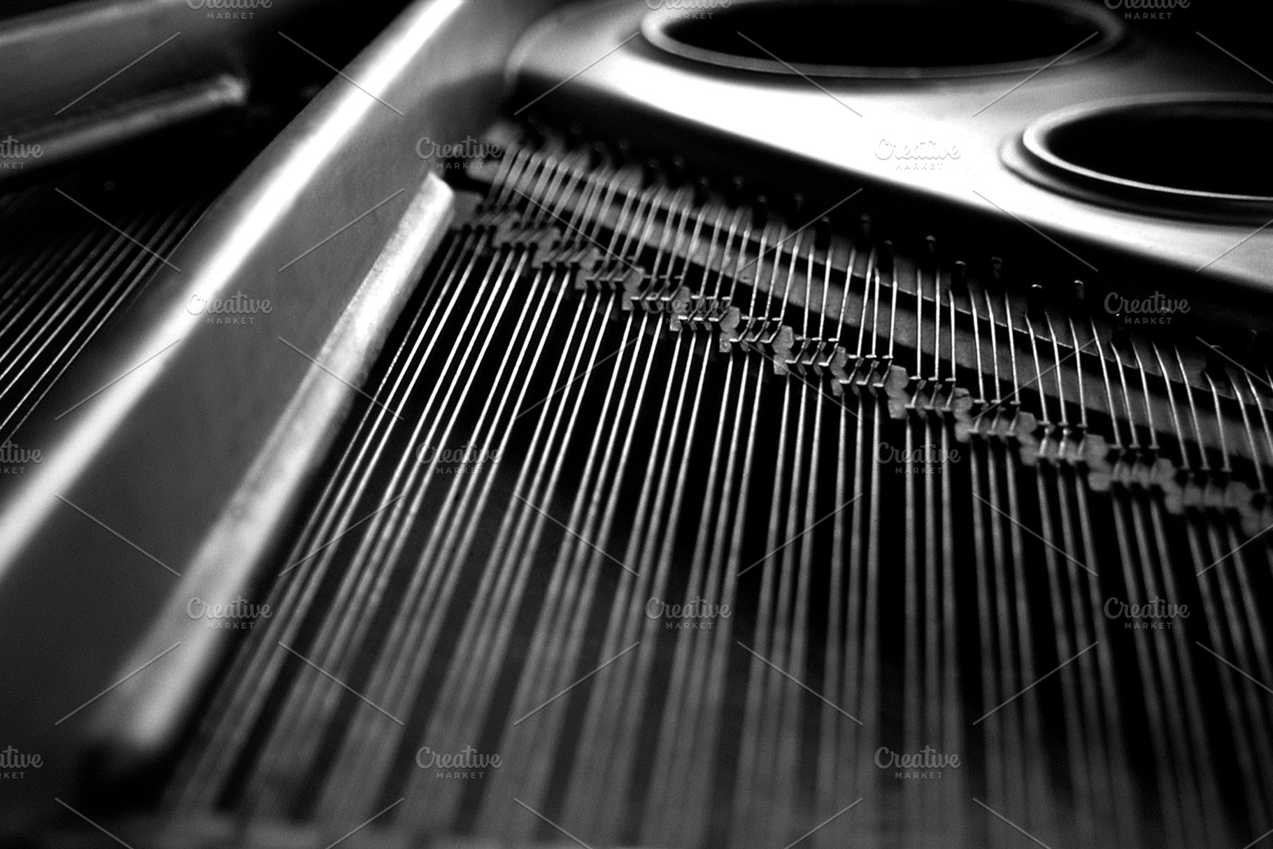 Piano Strings, an Abstract Photo by THP Creative