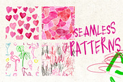 Just Pink collage background texture, an Object Graphic by Yuliya Derbisheva (Thumbnail 13 of 14)