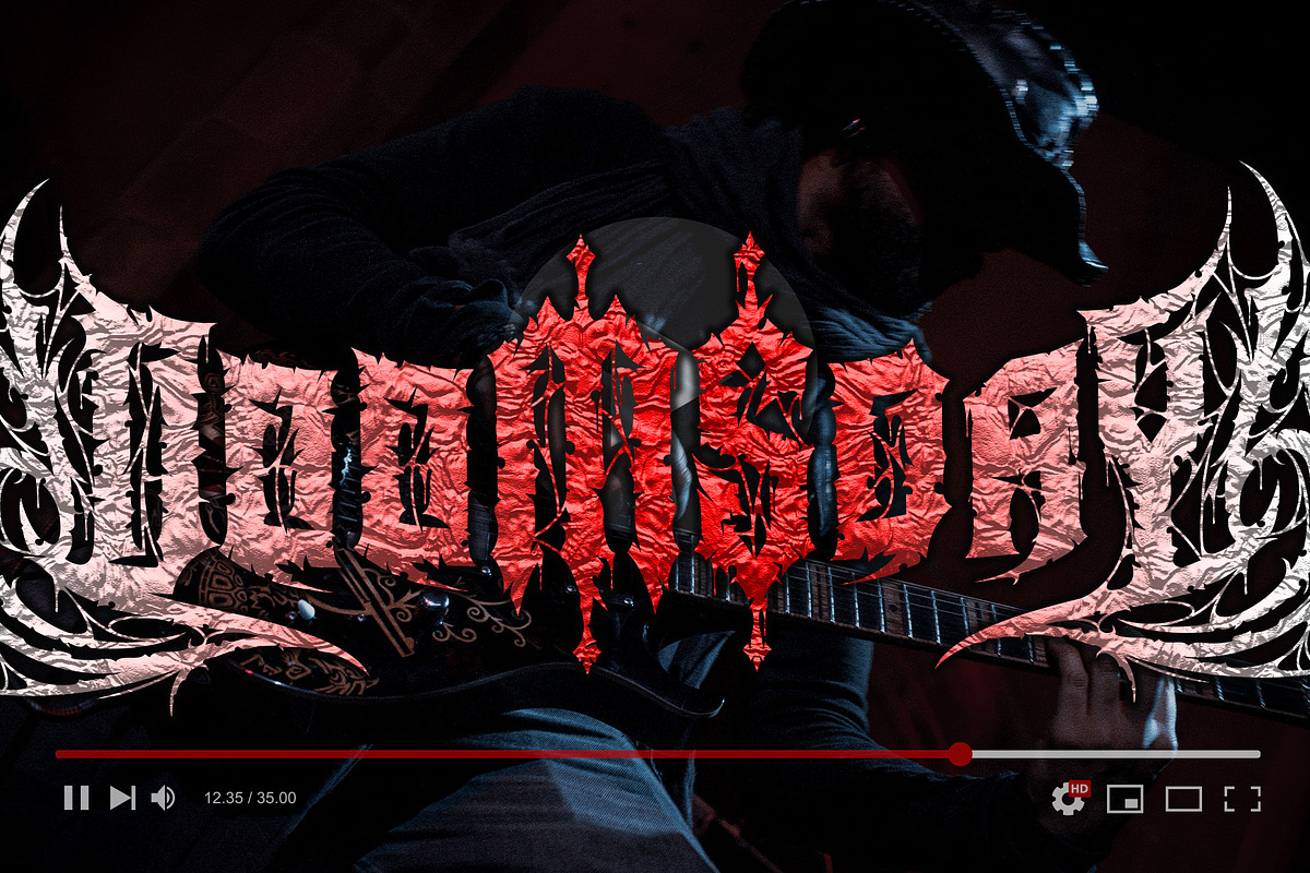 Heavytal - Heavy Metal Font, a Blackletter Font by Letterara (Photo 5 of 15)