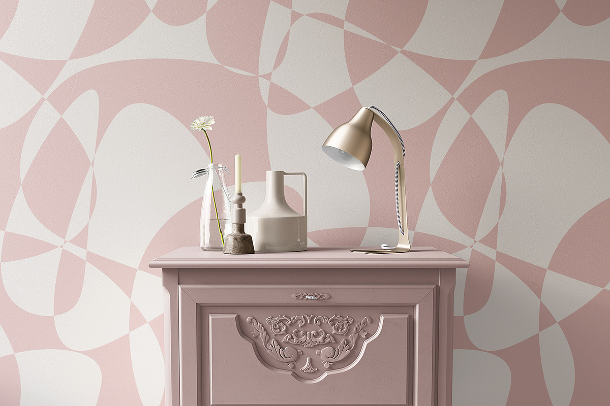 Subtle Pink Shapes, a Texture Graphic by MalyskaStudio (Photo 2 of 11)
