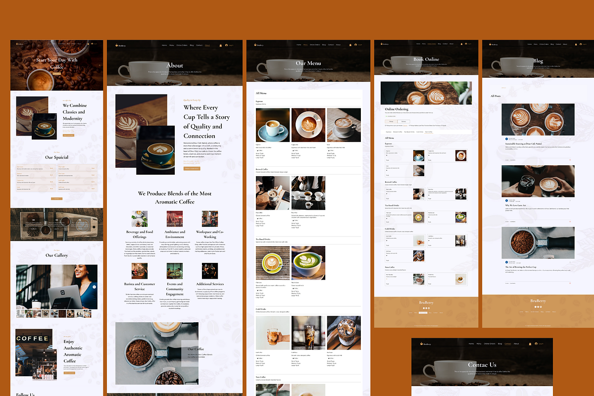 Coffee Website Templates - WIX, a Wix Template by Gsrwebdesign (Photo 4 of 6)