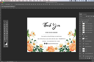 Mini Thank You Card Template ID8