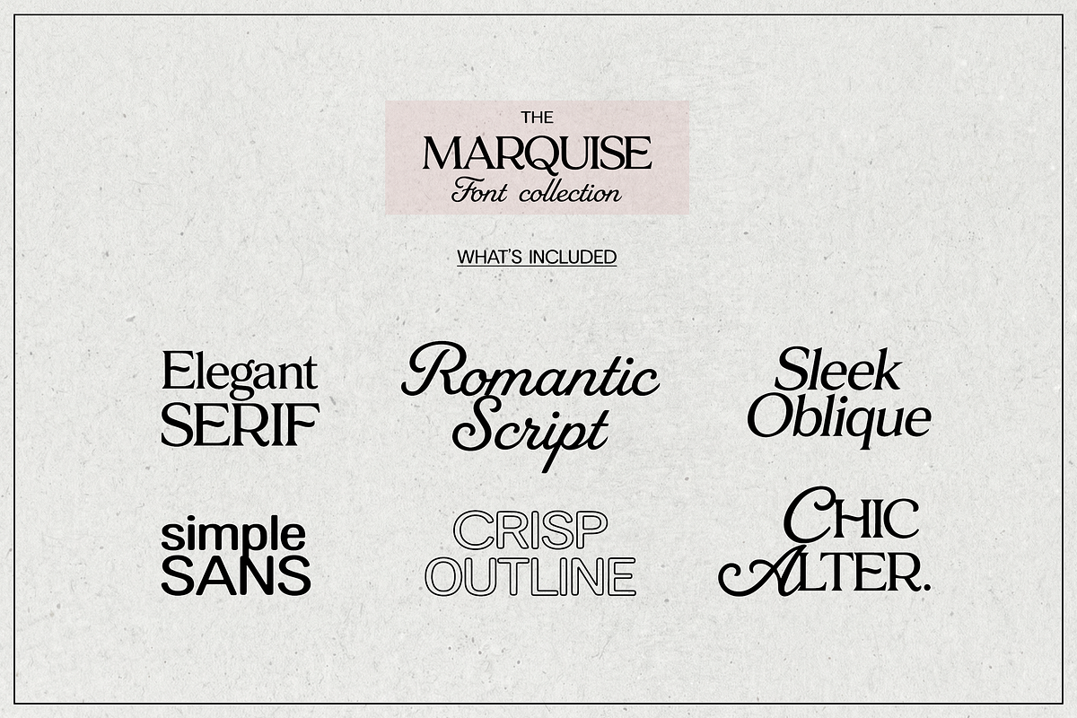 The Marquise Font Collection, a Serif Font by elvinova (Photo 2 of 15)