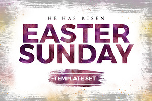 Easter Sunday Church Template-Rustic