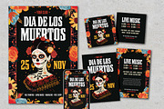 Dia Muertos Print & Social Media, a Print Template by McLittle Stock (Thumbnail 3 of 6)