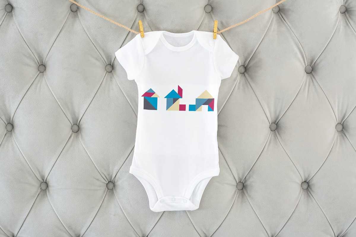25 Tangram Houses, an Object Graphic by Kseniya-Omega (Photo 3 of 4)
