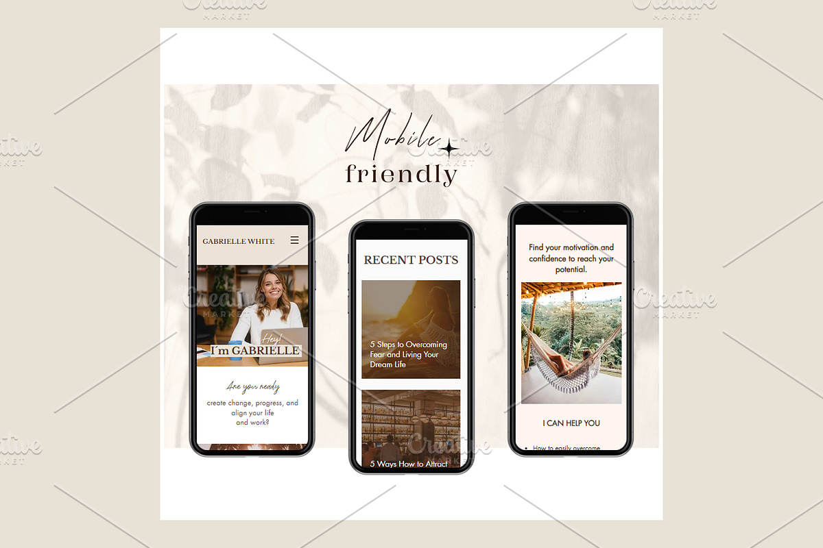 Wix Website Template Coach, Blogger, a Wix Template by Lovely.Dizajnera (Photo 5 of 7)