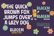 Blacem - Display Bubble Font, a Handwritten Font by trabaskriya (Thumbnail 5 of 9)