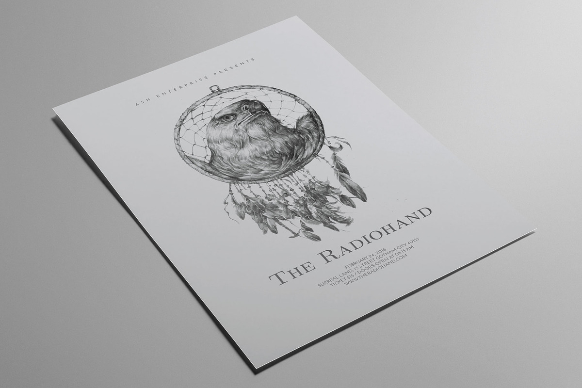 Hand Drawn Dream Catcher Eagle Flyer, a Flyer Template by ashenterprise (Photo 2 of 3)
