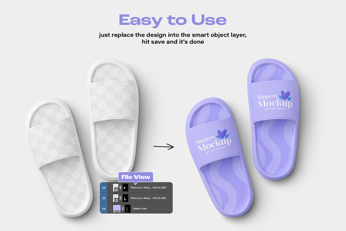 Slippers Mockup Set, an Apparel Mockup by ForgeDesign (Photo 2 of 6)