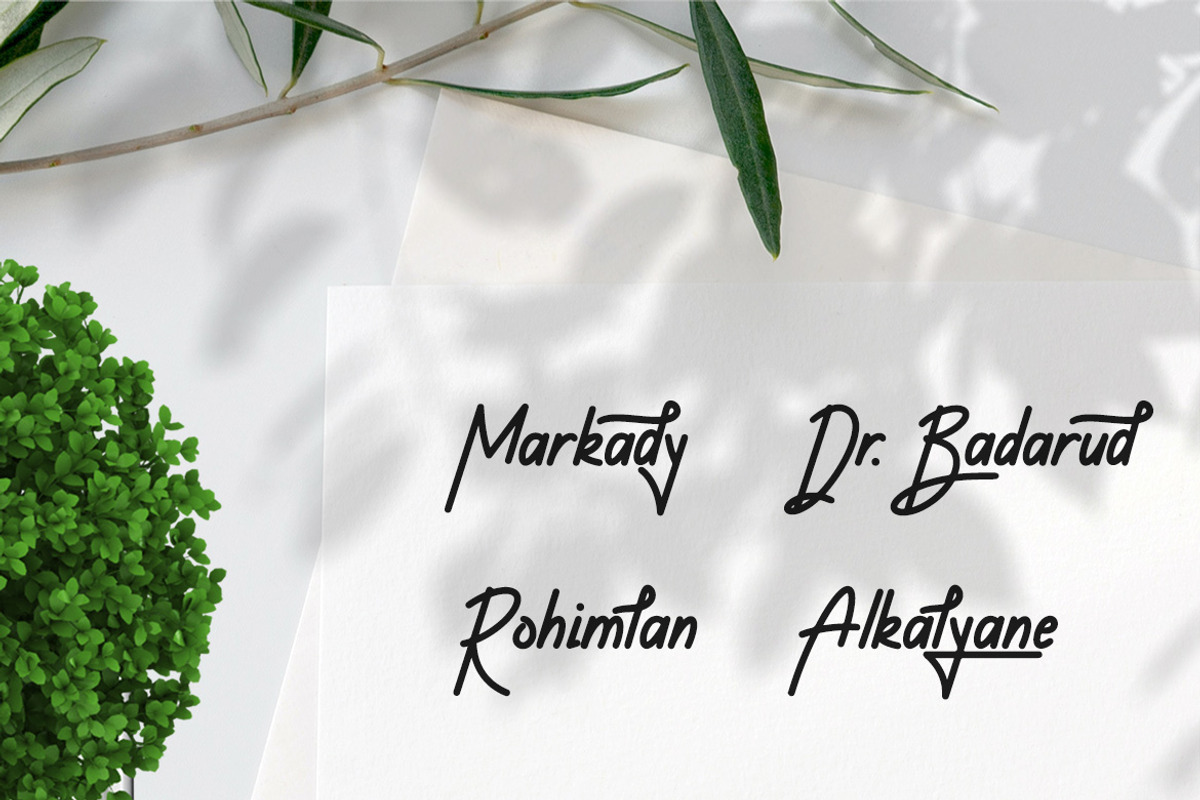 Nayuki Bentyahi - Handwritten Font, a Handwritten Font by ENATIVE (Photo 5 of 5)