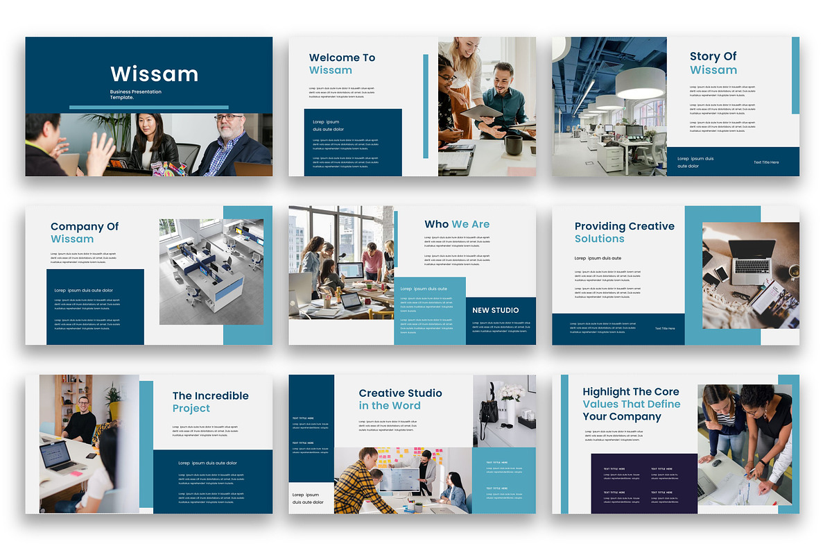 Wissam – Business Google Slide, a Presentation Template by kreatifreya (Photo 2 of 5)