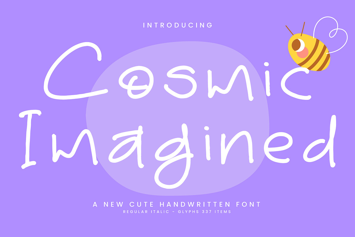 Cosmic Imagined, a Handwritten Font by Integritype Studio (Photo 1 of 15)