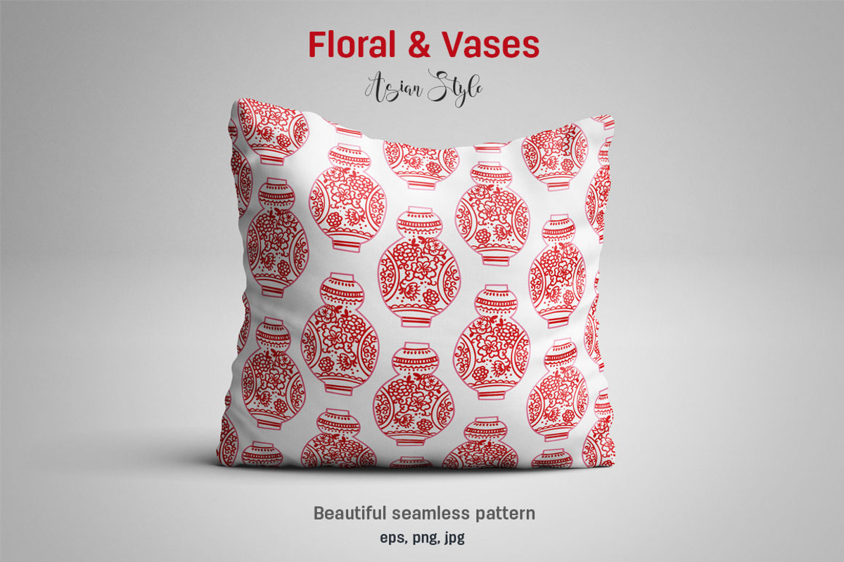 Floral & Vases, a Pattern Graphic by Anastasia (Photo 6 of 11)