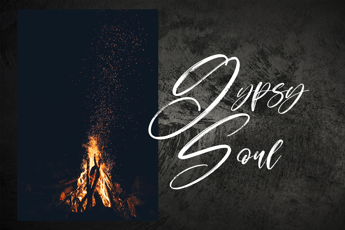 Montenegro.Textured script font preview 3