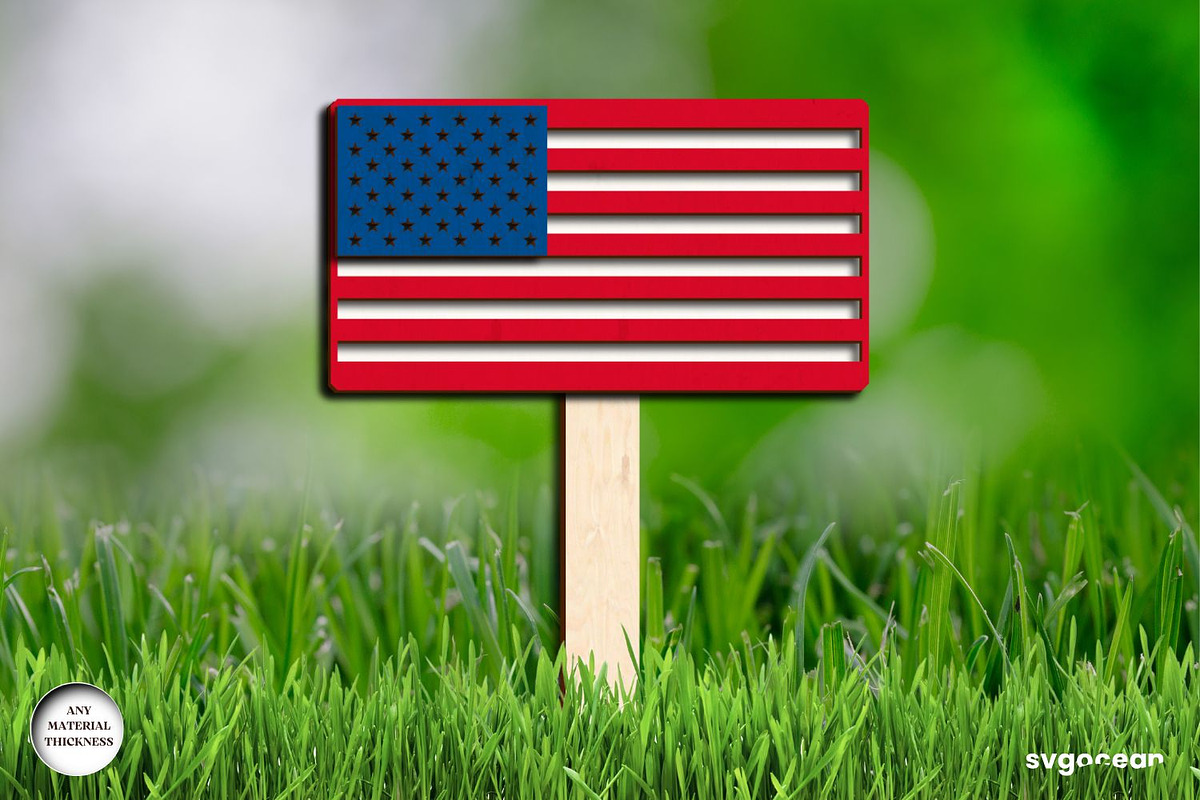 Patriotic Garden Stackes Bundle, a Decorative Illustration by svgocean (Photo 6 of 14)