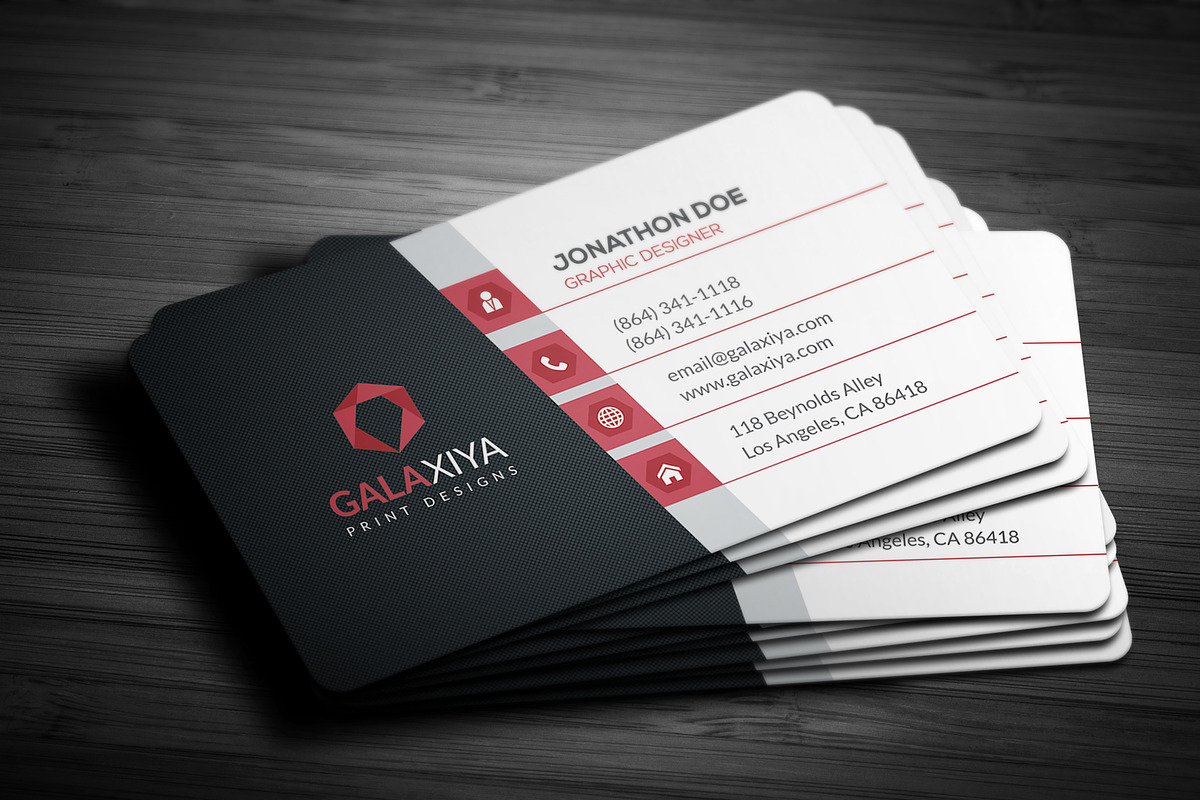 Creative Modern Business Cards, a Business Card Template by Galaxiya (Photo 6 of 11)