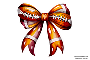 Retro Football Bow Png, a Graphic by Clipart Bloom (Thumbnail 1 of 2)