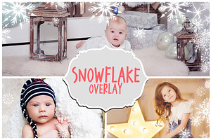 Photoshop Snowflakes Overlays