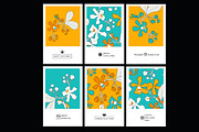 Floral set card with orchids, a Flyer Template by Mira15 (Thumbnail 1 of 2)