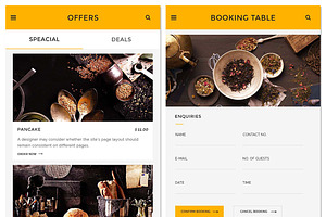 Delish - Creative Restaurant PSD APP