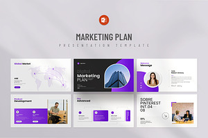 Marketing Plan Presentation, a Presentation Template by KreateTribe