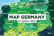 Map Germany, an Education Illustration by MaximGertsen (Thumbnail 1 of 5)